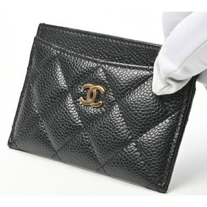 Chanel Card Calfskin Grained Matelasse Caviar Case